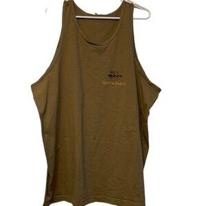VTG Y2K North Shore Surf Tan 3 Guys Holding Surfboard Tank Top Size 2XL EUC